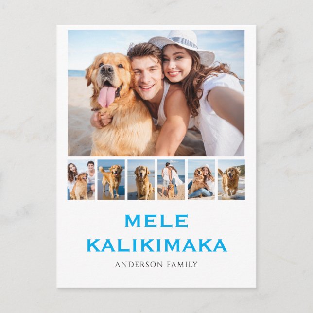Mele Kalikimaka 7 Foto Collage Weihnachten (Vorderseite)