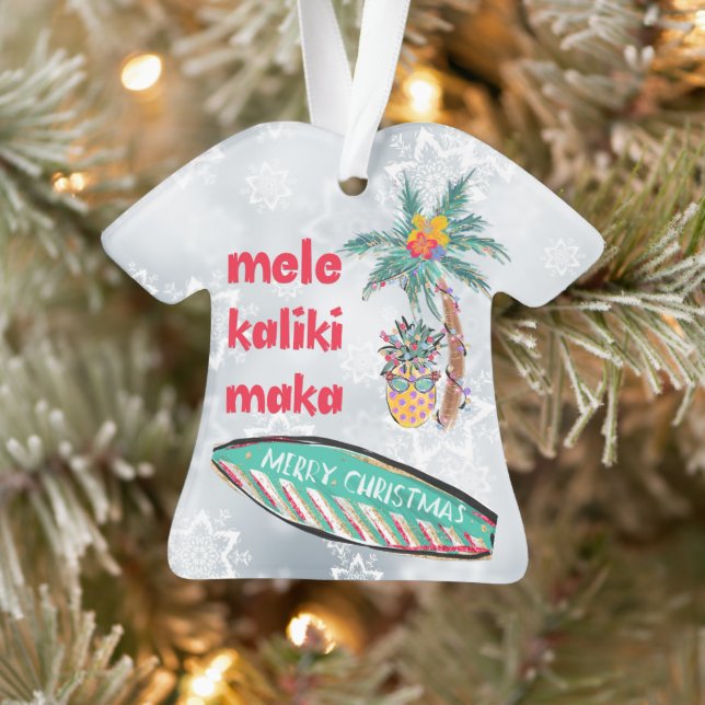 Mele Kalikimaka Aloha Shirt Ornament (Baum)