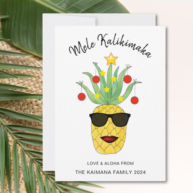 Mele Kalikimaka Ananas Feiertagskarte (Von Creator hochgeladen)