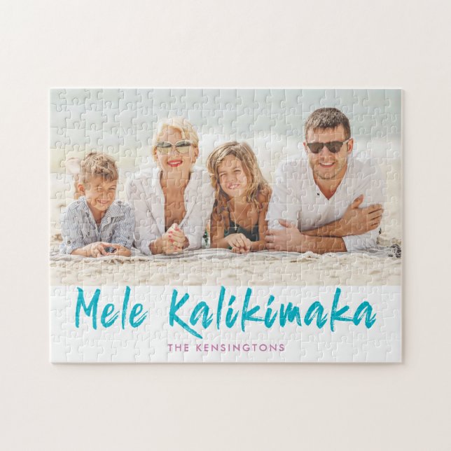 Mele Kalikimaka Ananas Weihnachtsfeiertag Foto (Horizontal)