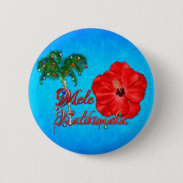 Mele Kalikimaka Button (Vorderseite)