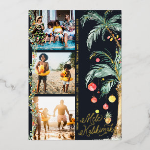 Mele Kalikimaka   Carte de collage photo de Noël