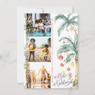 Mele Kalikimaka Carte de collage photo de Noël