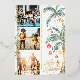 Mele Kalikimaka | Carte de collage photo de Noël