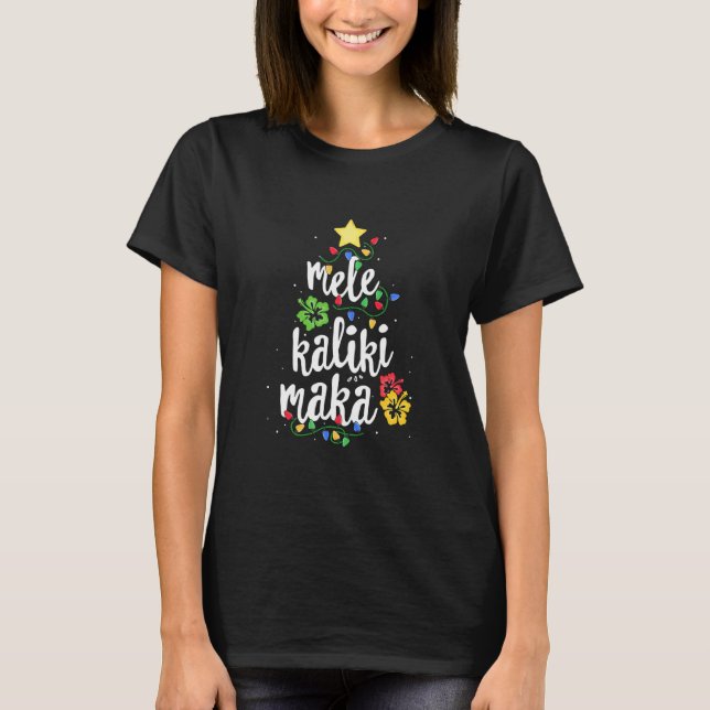 Mele Kalikimaka Christmas Hawaiian T-Shirt (Vorderseite)