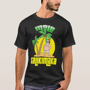 Mele Kalikimaka Christmas Santa Shaka Hawaiian T-Shirt
