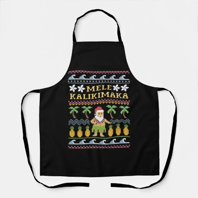 Mele Kalikimaka Christmas Schürze (Vorderseite)