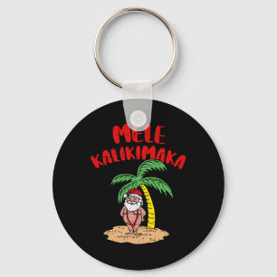 Mele Kalikimaka Cool Santa Swimsuit Hawaiian Merry Schlüsselanhänger