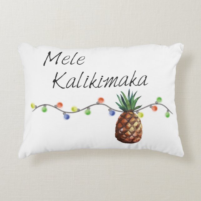 Mele Kalikimaka - coussin de Noël (Devant)