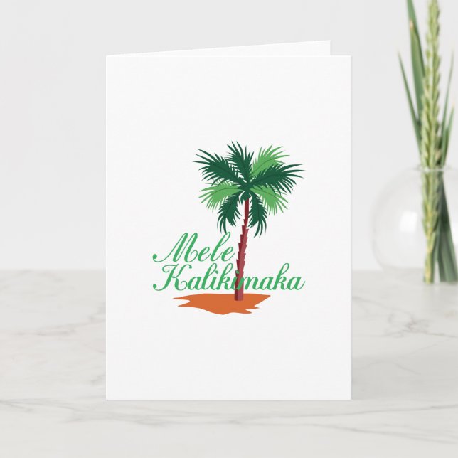 Mele Kalikimaka Feiertagskarte (Vorderseite)