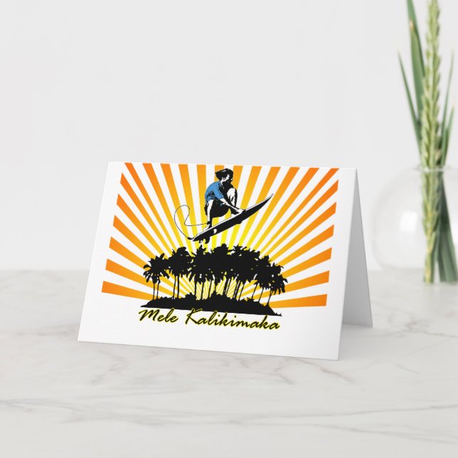 Mele Kalikimaka Feiertagskarte (Vorderseite)