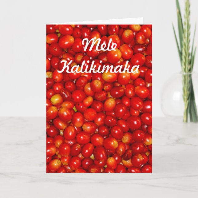 Mele Kalikimaka Feiertagskarte (Vorderseite)