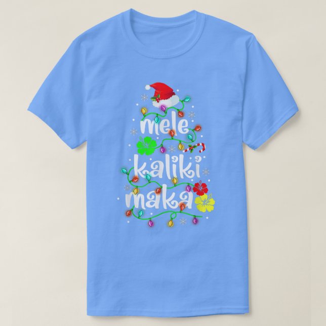 Mele Kalikimaka for Women Hawaiian Hawaii Christm T-Shirt (Design vorne)