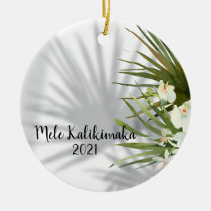 Mele Kalikimaka Foto Hawaiianische Weihnachtsgrü Keramik Ornament