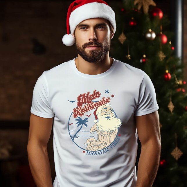 Mele Kalikimaka Frory Christmas Hawaii Style T-Shirt (Von Creator hochgeladen)