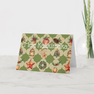Mele Kalikimaka Frory Christmas Hawaiian Feiertagskarte
