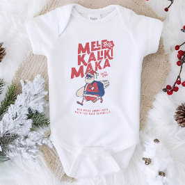 Mele Kalikimaka - Funny Santa Hawaiian Christmas Baby Strampler