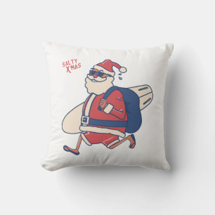 Mele Kalikimaka - Funny Santa Hawaiian Christmas Kissen