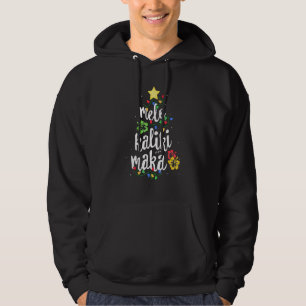 Mele Kalikimaka für Frauen Hawaiianisch Hawaii Wei Hoodie