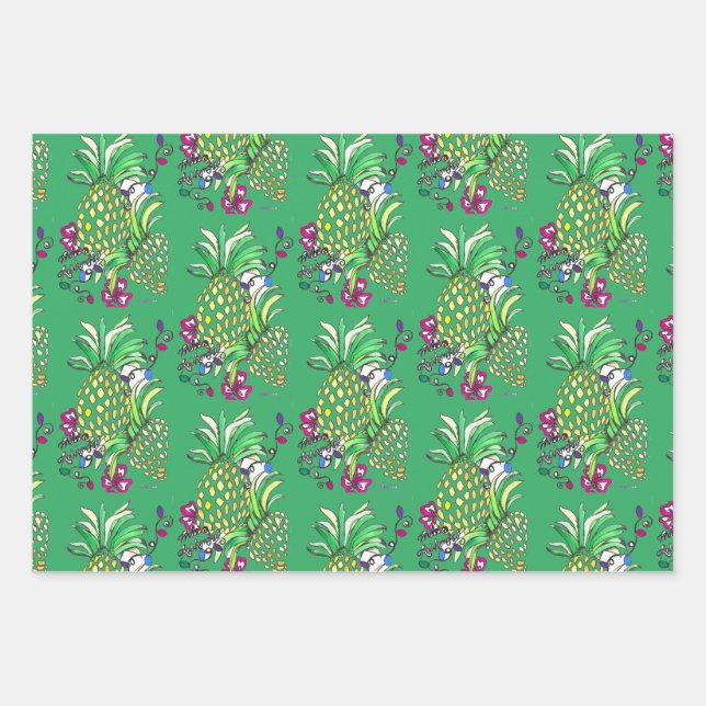 Mele Kalikimaka Geschenkpapier Set (Vorderseite 3)