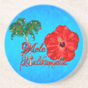 Mele Kalikimaka Getränkeuntersetzer