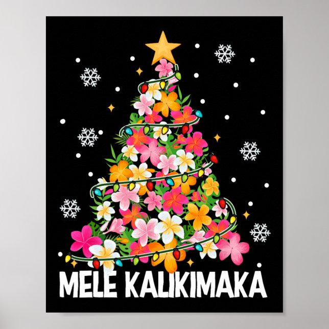 Mele Kalikimaka Hawaii Hawaii WeihnachtsWeihnachts Poster (Vorne)