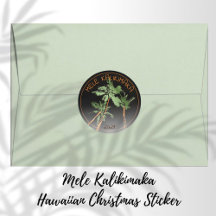 Mele Kalikimaka Hawaii Palm Trees Christmas Black