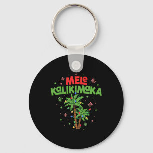 Mele Kalikimaka Hawaiian Christmas Palm Tree Light Schlüsselanhänger