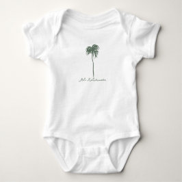 Mele Kalikimaka Hawaiian Merry Christmas Palm Baby Strampler