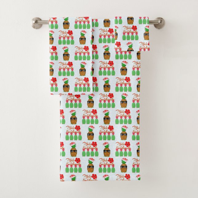 Mele Kalikimaka Hawaiian Pineappy Joyeux Noël (En situation)