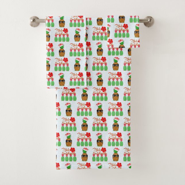 Mele Kalikimaka Hawaiian Pineappy Joyeux Noël (En situation)