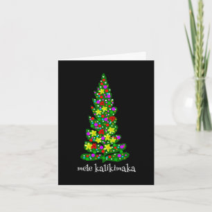 Mele Kalikimaka Hawaiian Weihnachtsgrüßkarte Dankeskarte