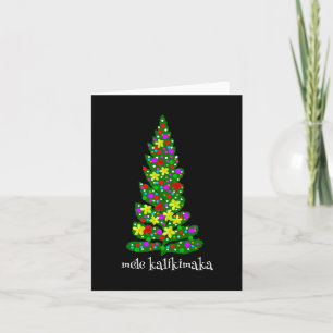Mele Kalikimaka Hawaiian Weihnachtsgrüßkarte Dankeskarte