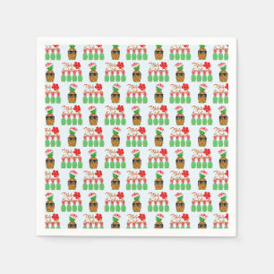 Mele Kalikimaka Hawaiianische Ananas Frohe Weihnac Serviette