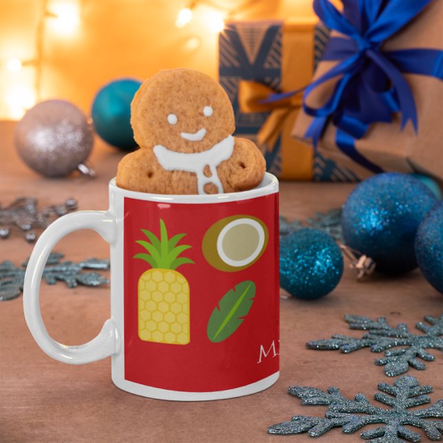 Mele Kalikimaka Hawaiianische Weihnachtszeit-Tasse Kaffeetasse (Von Creator hochgeladen)