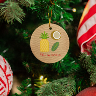 Mele Kalikimaka Hawaiianisches Weihnachten Ornament Aus Metall