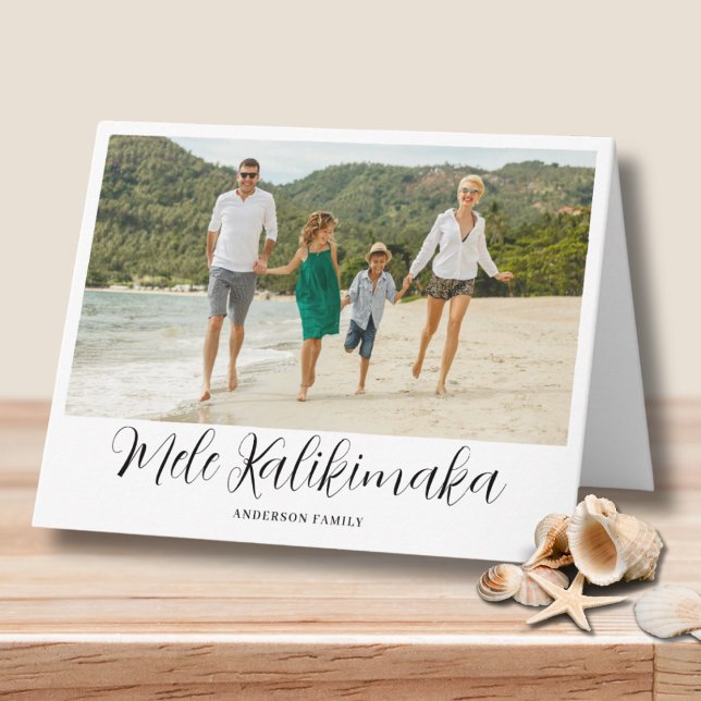 Mele Kalikimaka Hawaiianisches WeihnachtsFoto Karte (Von Creator hochgeladen)