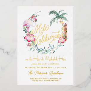 Mele Kalikimaka Invitation de Noël de l'île