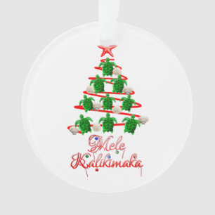 Mele Kalikimaka-Meeresschildkröten Ornament