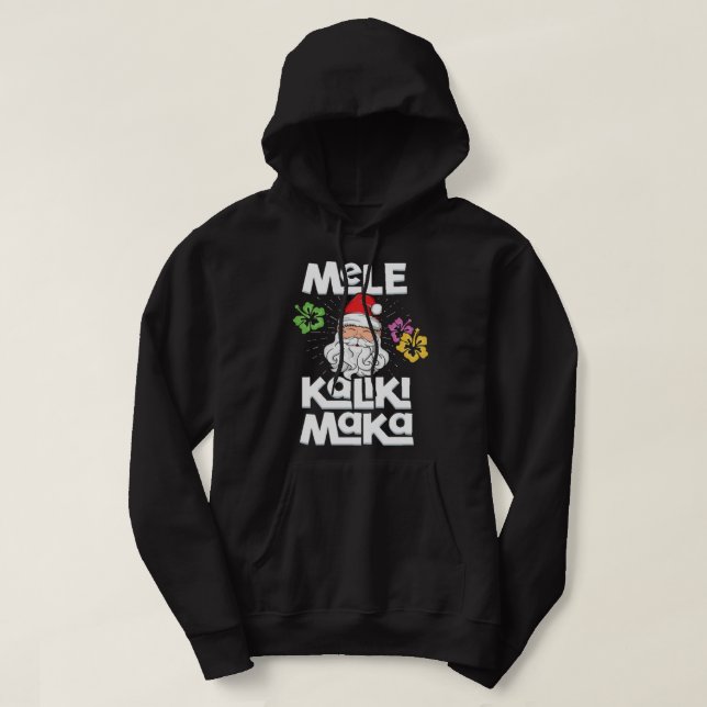 Mele Kalikimaka Merry Christmas Hawaii Hawaii Hoodie (Design vorne)