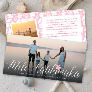 Mele Kalikimaka Moderne Weihnachts-Foto Feiertagskarte