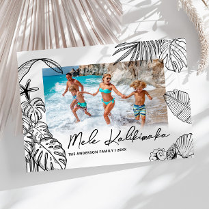 Mele Kalikimaka Modernes Foto Weihnachten