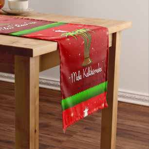 Mele Kalikimaka Palme Tree für Weihnachten Kurzer Tischläufer