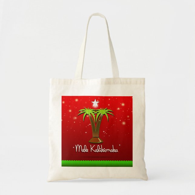 Mele Kalikimaka Palme Tree für Weihnachten Tragetasche (Vorne)