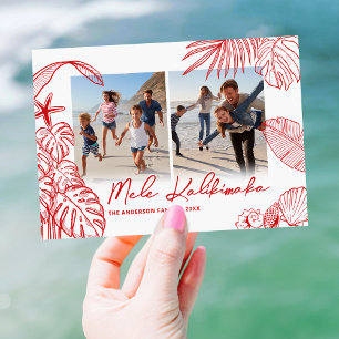 Mele Kalikimaka Red Two Foto Weihnachten