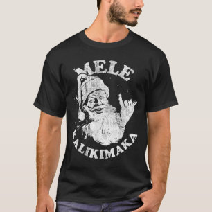 Mele Kalikimaka Retro Hawaii Santa Aloha Weihnacht T-Shirt