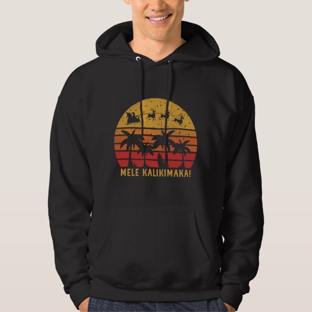 Mele Kalikimaka Retro Hawaiian Christmas Family Va Hoodie (Vorderseite)