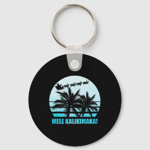 Mele Kalikimaka Retro Hawaiian Christmas Family Va Schlüsselanhänger