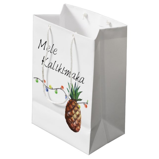 Mele Kalikimaka - sac de cadeau de Noël (Dos Angle)