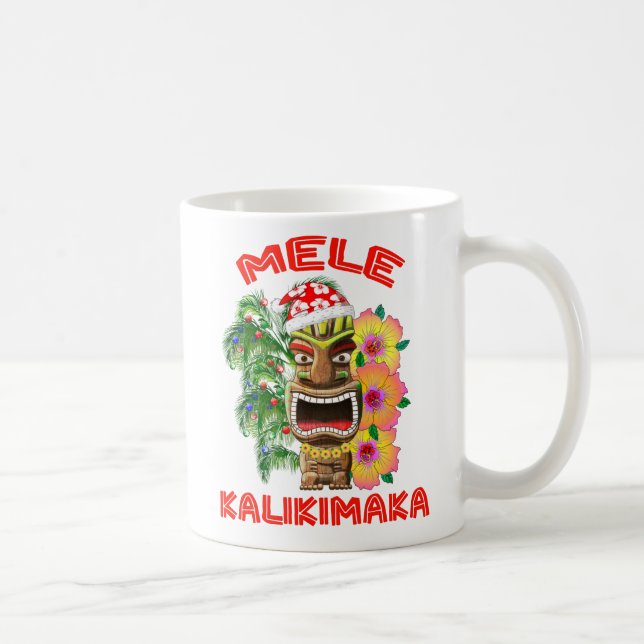 Mele Kalikimaka Santa Claus Tiki Kaffeetasse (Rechts)